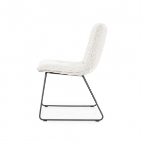 SCAUN SELLA - METAL / TESATURA - ALB - 51(L) x 82(h) x 63(l) - Img 3