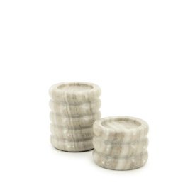 SUPORT PENTRU LUMANARI PALOMA - MARMURĂ - MARO - 10(L) x 10(l) x 12 / 10(L) x 10(l) x 8(h) - Img 1