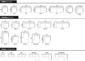 COLTAR MODULAR STELLA - (LCH + 2M + E + TR) - 325(L) x 94(h) x 207(l) (cm) - Img 3