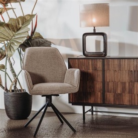 COMODA DIMARO - LEMN DE MANGO [FSC] / METAL - NEGRU / FINISAJ NUC - 174(L) x 75(h) x 45(l) - Img 2