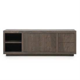 COMODA HELSINKI - LEMN SI FURNIR DE STEJAR - MARO - 200(L) x 42(l) x 70(h) cm