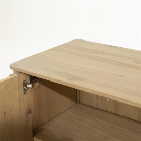 COMODA JAKE - LEMN SI FURNIR DE STEJAR - NATURAL - 183(L) x 47(l) x 80(h) cm - Img 8