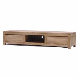 COMODA TV CORONA - LEMN DE TEC [FSC] - MARO NATURAL - 180(L) X 37(H) X 50(L) CM - Img 1