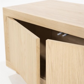 COMODA TV HELSINKI CM - LEMN SI FURNIR DE STEJAR - NATURAL - 200(L) x 42(l) x 45(h) cm - Img 6