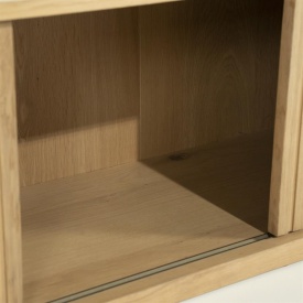 COMODA TV MILO - LEMN SI FURNIR DE STEJAR - NATURAL - 180(L) x 42(l) x 43(h) cm - Img 10