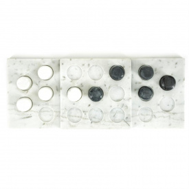 DECOR CASA - TIC TAC TOE - MARMURA - MULTICOLOR - 25(L) x 5(h) x 25(l) - Img 2