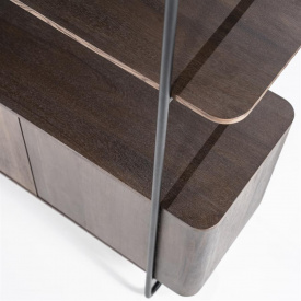 DULAP /RAFT JAMES - DIN LEMN DE MANGO [FSC] / METAL - MARO - 190(L) x 210(h) x 46.5(l) - Img 3