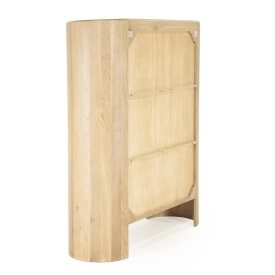 DULAPUL DON - LEMN DE STEJAR SI FURNIR - NATURAL - 120(L) x 40(l) x 140(h) cm - Img 4
