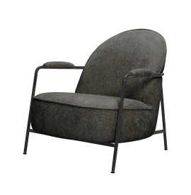 FOTOLIU AMELIA - STOFA HAGA 16 NEGRU - 73(L) x 82(l) x 77(h)