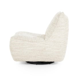 FOTOLIU LOYS BARKLEY - TESATURA, LEMN SI METAL - BEJ - 91(L) x 75(l) x 85(h) cm - Img 3