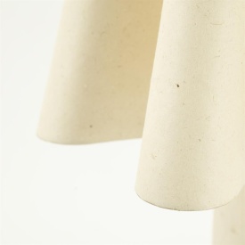 LAMPA DE MASA MEANDER - HARTIE SI METAL - NATURAL - 40(L) x 40(l) x 50(h) - Img 3