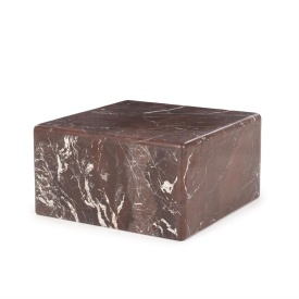 MASA DE CAFEA DICE - MARMURA - BURGUNDY - 60(L) x 60(l) x 32(h) - Img 2