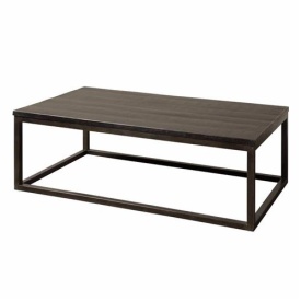 MASA DE CAFEA PATERNO - LEMN DE MANGO / METAL - NEGRU - 135(L) X 45(H) X 75(L) CM