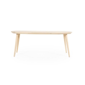 MASA DE DINING ELIJAH - LEMN SI FURNIR DE STEJAR - NATURAL - 220(L) x 100(l) x 78(h) cm