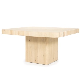 MASA DE DINING HARMONIE - LEMN SI FURNIR DE STEJAR - NATURAL - 140(L) x 140(l) x 75(h) cm - Img 2