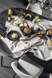 MASA DE DINING NEAGRA - LEMN DE MANGO - NEGRU - 300(L) x 76(h) x 110(l) - Img 6