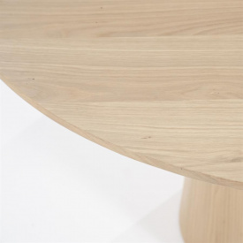 MASA DE DINING NOLA - MDF STEJAR FIN - NATURAL - Ø130 x 76(h) - Img 2