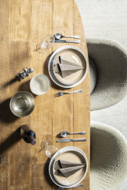 MASA DE DINING TABASSUM - LEMN DE TEC RECICLAT - NATURAL - 220(L) x 78(h) x 100(l) - Img 2