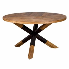 MASA DE DINING VIOLA - LEMN DE MANGO - MARO NATURAL - 130(L) X 77(H) X 130(L) CM