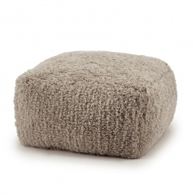 POUF FEZ - TESATURA 90% POLIESTER - BEJ -Ø60 x 35(h) - Img 1
