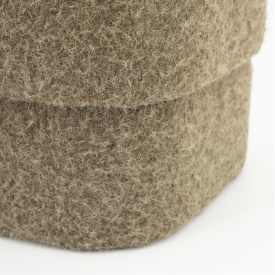 POUF KELSO - 100% POLIESTER - MARO - 40(L) x 40(l) x 40(h) - Img 4