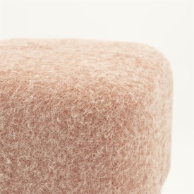 POUF KELSO - 100% POLIESTER - ROZ - 40(L) x 40(l) x 40(h) - Img 3