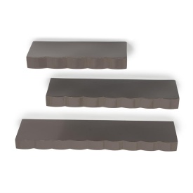 RAFT DE PERETE PRINZ - FIER - TAUPE - 66(L) x 14(l) x 4 / 42(L) x 14(l) x 4 / 30(L) x 14(l) x 4(h)