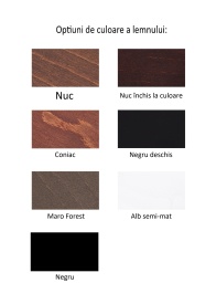 SCAUN ALTO - LEMN / MATERIAL - CULOARE LA ALEGERE - 51(L) x 89(h) x 65(l) - Img 7