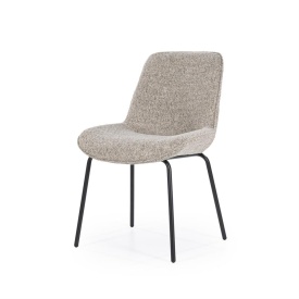 SCAUN BAZA - METAL ȘI ȚESĂTURĂ - TAUPE - 53(L) x 63.5(l) x 83.5(h) - Img 1