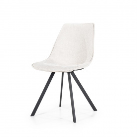 SCAUN BIG BOY - METAL / TESATURA - ALB MURDAR - 50(L) x 86(h) x 63(l)
