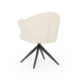 SCAUN CONNOR DONNA - TESATURA SI METAL - BEJ - 61.5(L) x 60(l) x 81.5(h) cm - Img 5