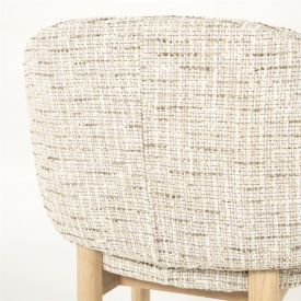 SCAUN CU COTIERA - MICHA - BEJ NORI - 66(L) x 66(l) x 79(h) - Img 12