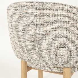 SCAUN CU COTIERA - MICHA - TAUPE NORI - 66(L) x 66(l) x 79(h) - Img 11