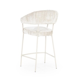 SCAUN DE BAR LIZZY FEMME - TESATURA SI METAL - BEJ - 55(L) x 53(l) x 96(h) cm - Img 5