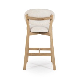 SCAUN DE BAR MIKKY MOON - TESATURA SI STEJAR - BEJ - 53(L) x 57.5(l) x 97.5(h) cm - Img 6