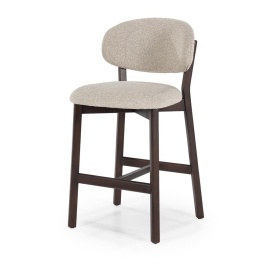 SCAUN DE BAR MIKKY MOON - TESATURA SI STEJAR - TAUPE - 53(L) x 57.5(l) x 97.5(h) cm