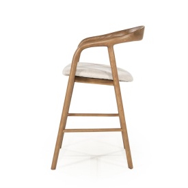 SCAUN DE BAR RAYVEN - MARO DESCHIS - 55(L) x 61(l) x 94(h) - Img 3