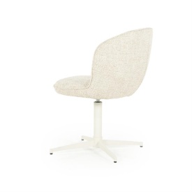 SCAUN ESMEE DONNA - TESATURA SI FIER - BEJ - 55.5(L) x 64.5(l) x 83(h) cm - Img 5