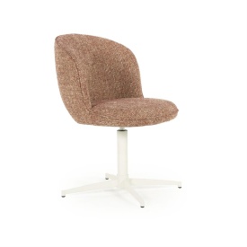 SCAUN ESMEE DONNA - TESATURA SI FIER - ROŞU - 55.5(L) x 64.5(l) x 83(h) cm - Img 10