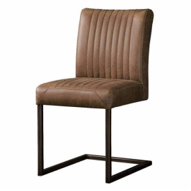 SCAUN FERRO SAVANNAH - METAL / MATERIAL - NEGRU / MARO DESCHIS - 61(L) X 88(H) X 47(L)