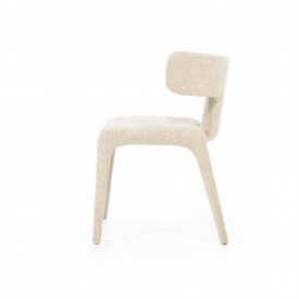 SCAUN HAVE - TESATURA / METAL / LEMN - CREM PORTO - 52(L) x 78.5(h) x 56.5(l) - Img 3