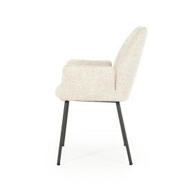 SCAUN INDY DONNA - TESATURA SI METAL - BEJ - 58(L) x 63(l) x 89(h) cm - Img 3