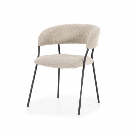 SCAUN LUKA - POLIESTER / METAL - BEJ - 57(L) x 79(h) x 61.5(l) - Img 1