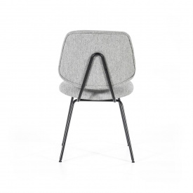 SCAUN LYNN - METAL / LEMN / TESATURA 100% POLIESTER - GRI - 49.5(L) x 82(h) x 58(l) - Img 8