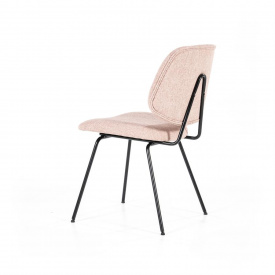 SCAUN LYNN - METAL / LEMN / TESATURA 100% POLIESTER - ROZ - 49.5(L) x 82(h) x 58(l) - Img 6