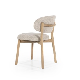 SCAUN MIKKY MOON - TESATURA SI STEJAR - TAUPE - 51(L) x 59.5(l) x 79(h) cm - Img 4