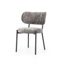 SCAUN OASIS - METAL / LEMN / TESATURA - GREJ - 54.5(L) x 78.5(h) x 59.5(l)