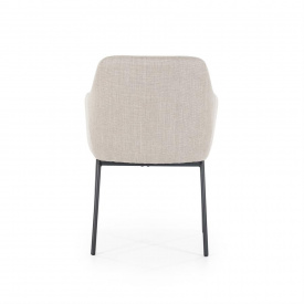 SCAUN PAUL - METAL / LEMN / TESATURA 100% POLIESTER - GRI DESCHIS - 58(L) x 82(h) x 60(l) - Img 6