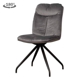 SCAUN PIVOTANT ROTA - METAL / MATERIAL - NEGRU / GRI - 69(L) X 90(H) X 48(L) - Img 1