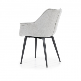 SCAUN SANDY - METAL / LEMN / TESATURA 100% POLIESTER - ALB MURDAR - 67(L) x 83(h) x 64.5(l) - Img 4